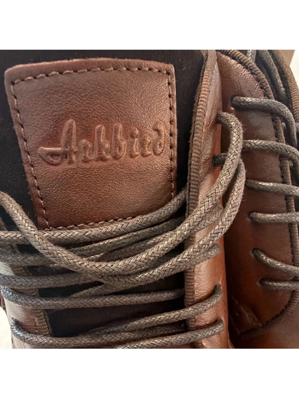 Arkbird Men's Brown Leather Chukka Boots